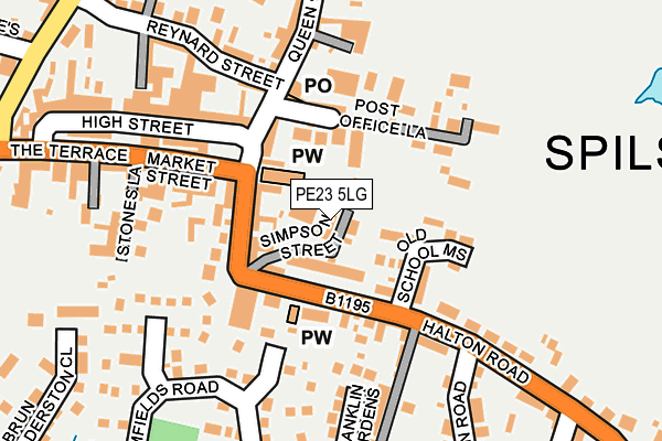 PE23 5LG map - OS OpenMap – Local (Ordnance Survey) PE23 5LG map - OS OpenMap – Local (Ordnance Survey)