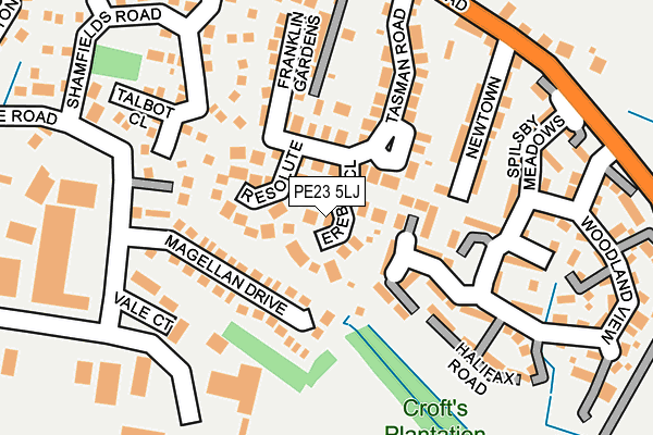 PE23 5LJ map - OS OpenMap – Local (Ordnance Survey) PE23 5LJ map - OS OpenMap – Local (Ordnance Survey)
