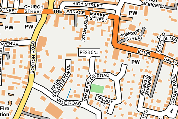 PE23 5NJ map - OS OpenMap – Local (Ordnance Survey) PE23 5NJ map - OS OpenMap – Local (Ordnance Survey)