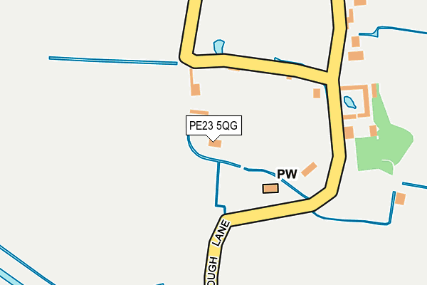 PE23 5QG map - OS OpenMap – Local (Ordnance Survey) PE23 5QG map - OS OpenMap – Local (Ordnance Survey)