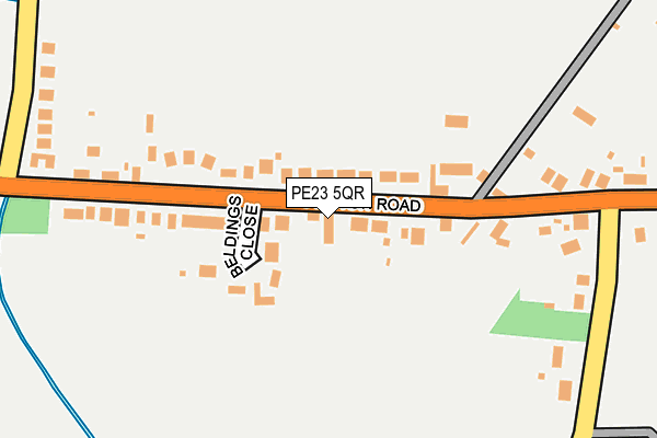 PE23 5QR map - OS OpenMap – Local (Ordnance Survey) PE23 5QR map - OS OpenMap – Local (Ordnance Survey)