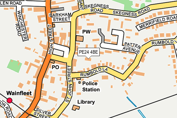 PE24 4BE map - OS OpenMap – Local (Ordnance Survey) PE24 4BE map - OS OpenMap – Local (Ordnance Survey)