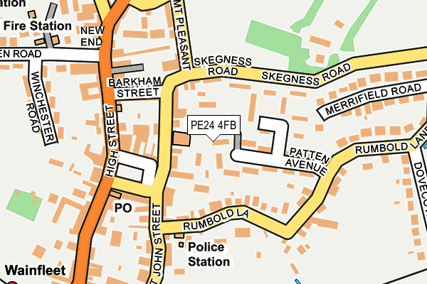 PE24 4FB map - OS OpenMap – Local (Ordnance Survey) PE24 4FB map - OS OpenMap – Local (Ordnance Survey)
