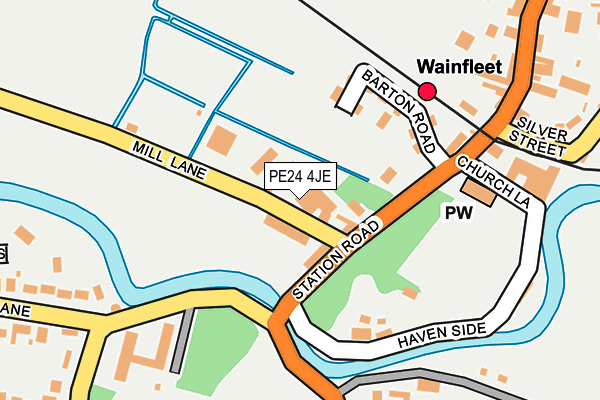 PE24 4JE map - OS OpenMap – Local (Ordnance Survey) PE24 4JE map - OS OpenMap – Local (Ordnance Survey)
