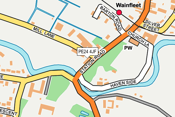 PE24 4JF map - OS OpenMap – Local (Ordnance Survey) PE24 4JF map - OS OpenMap – Local (Ordnance Survey)