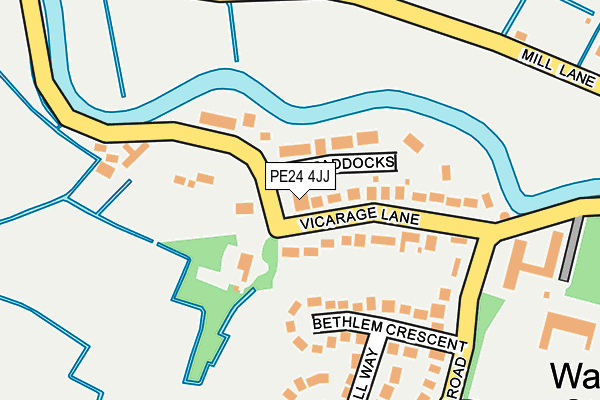 PE24 4JJ map - OS OpenMap – Local (Ordnance Survey) PE24 4JJ map - OS OpenMap – Local (Ordnance Survey)