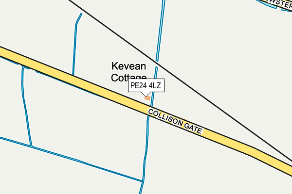 PE24 4LZ map - OS OpenMap – Local (Ordnance Survey) PE24 4LZ map - OS OpenMap – Local (Ordnance Survey)