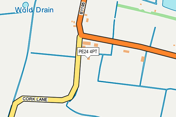 PE24 4PT map - OS OpenMap – Local (Ordnance Survey)