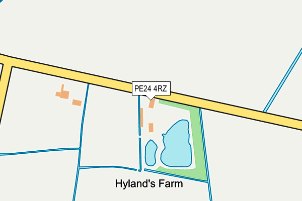 PE24 4RZ map - OS OpenMap – Local (Ordnance Survey) PE24 4RZ map - OS OpenMap – Local (Ordnance Survey)