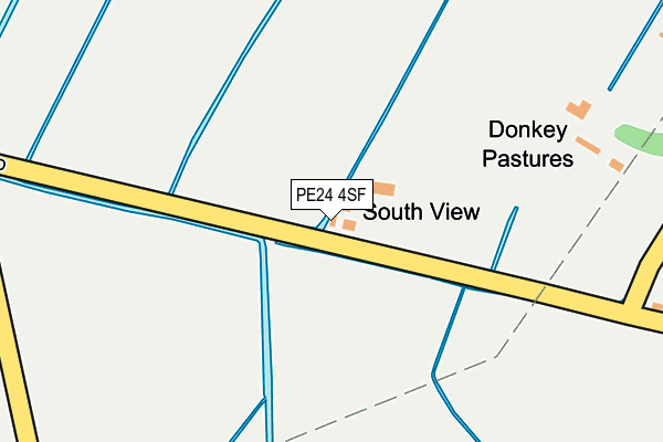 PE24 4SF map - OS OpenMap – Local (Ordnance Survey) PE24 4SF map - OS OpenMap – Local (Ordnance Survey)