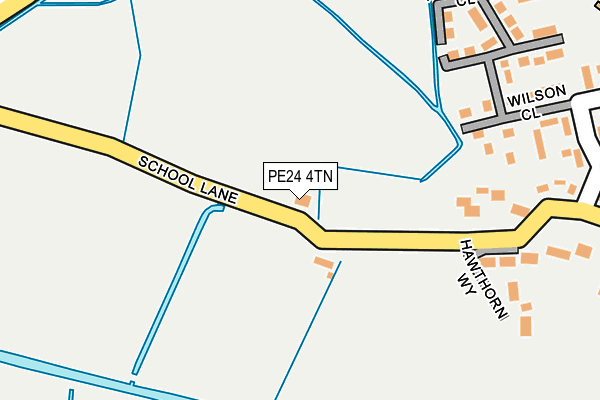 PE24 4TN map - OS OpenMap – Local (Ordnance Survey) PE24 4TN map - OS OpenMap – Local (Ordnance Survey)
