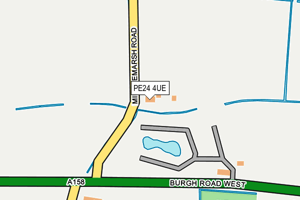PE24 4UE map - OS OpenMap – Local (Ordnance Survey) PE24 4UE map - OS OpenMap – Local (Ordnance Survey)