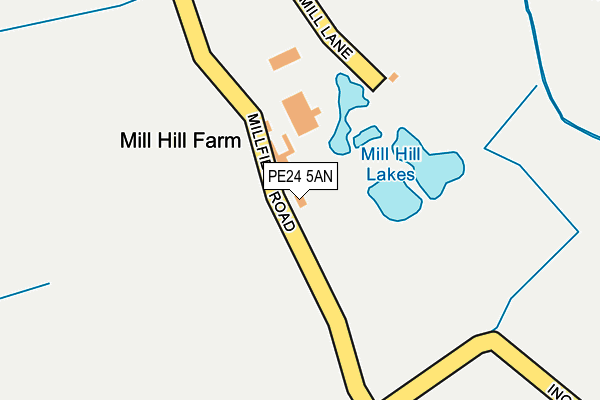 PE24 5AN map - OS OpenMap – Local (Ordnance Survey) PE24 5AN map - OS OpenMap – Local (Ordnance Survey)