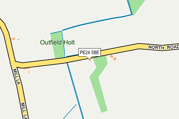PE24 5BE map - OS OpenMap – Local (Ordnance Survey) PE24 5BE map - OS OpenMap – Local (Ordnance Survey)