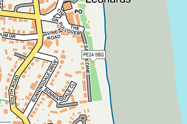 PE24 5BQ map - OS OpenMap – Local (Ordnance Survey) PE24 5BQ map - OS OpenMap – Local (Ordnance Survey)