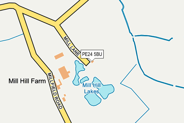 PE24 5BU map - OS OpenMap – Local (Ordnance Survey)