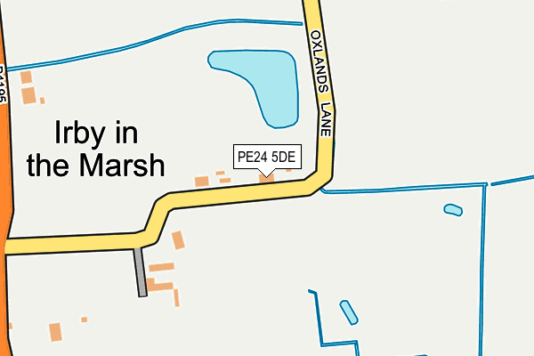 PE24 5DE map - OS OpenMap – Local (Ordnance Survey)