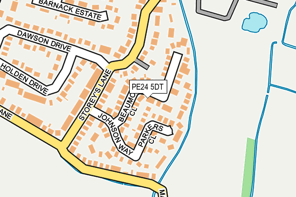 PE24 5DT map - OS OpenMap – Local (Ordnance Survey) PE24 5DT map - OS OpenMap – Local (Ordnance Survey)