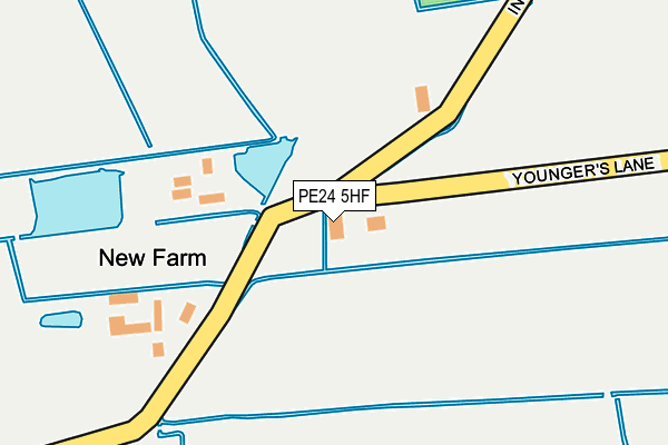 PE24 5HF map - OS OpenMap – Local (Ordnance Survey) PE24 5HF map - OS OpenMap – Local (Ordnance Survey)