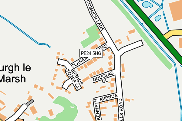 PE24 5HG map - OS OpenMap – Local (Ordnance Survey) PE24 5HG map - OS OpenMap – Local (Ordnance Survey)