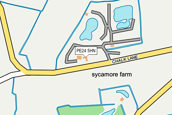 PE24 5HN map - OS OpenMap – Local (Ordnance Survey) PE24 5HN map - OS OpenMap – Local (Ordnance Survey)
