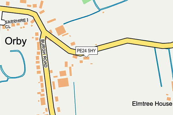 PE24 5HY map - OS OpenMap – Local (Ordnance Survey) PE24 5HY map - OS OpenMap – Local (Ordnance Survey)