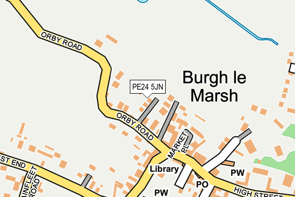 PE24 5JN map - OS OpenMap – Local (Ordnance Survey) PE24 5JN map - OS OpenMap – Local (Ordnance Survey)