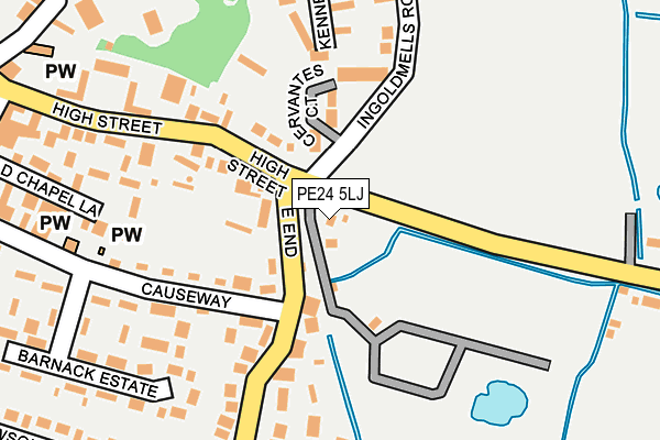 PE24 5LJ map - OS OpenMap – Local (Ordnance Survey) PE24 5LJ map - OS OpenMap – Local (Ordnance Survey)