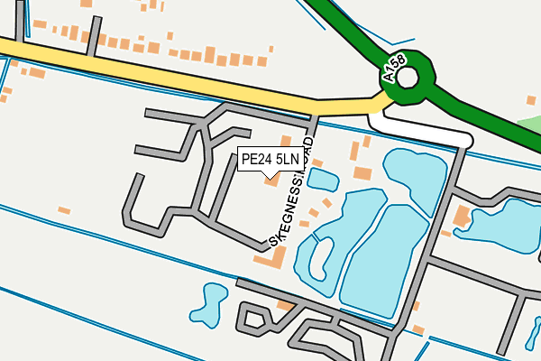 PE24 5LN map - OS OpenMap – Local (Ordnance Survey) PE24 5LN map - OS OpenMap – Local (Ordnance Survey)