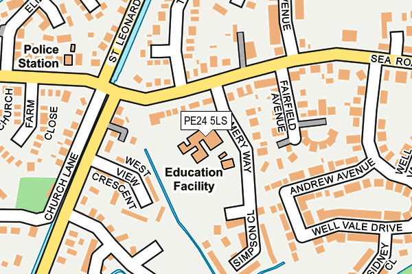PE24 5LS map - OS OpenMap – Local (Ordnance Survey) PE24 5LS map - OS OpenMap – Local (Ordnance Survey)