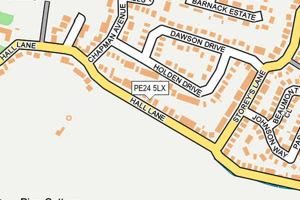 PE24 5LX map - OS OpenMap – Local (Ordnance Survey) PE24 5LX map - OS OpenMap – Local (Ordnance Survey)