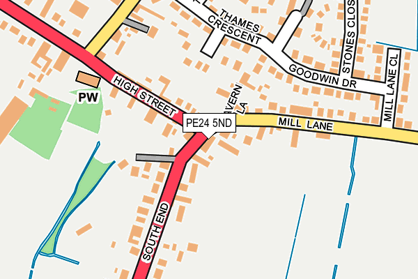 PE24 5ND map - OS OpenMap – Local (Ordnance Survey) PE24 5ND map - OS OpenMap – Local (Ordnance Survey)