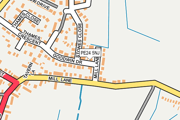 PE24 5NJ map - OS OpenMap – Local (Ordnance Survey) PE24 5NJ map - OS OpenMap – Local (Ordnance Survey)