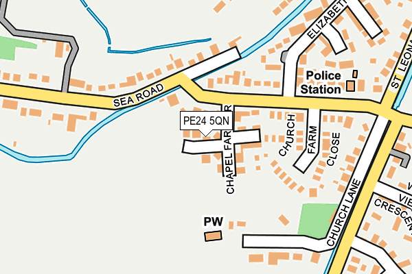 PE24 5QN map - OS OpenMap – Local (Ordnance Survey) PE24 5QN map - OS OpenMap – Local (Ordnance Survey)
