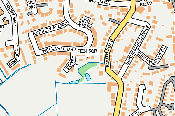 PE24 5QR map - OS OpenMap – Local (Ordnance Survey) PE24 5QR map - OS OpenMap – Local (Ordnance Survey)