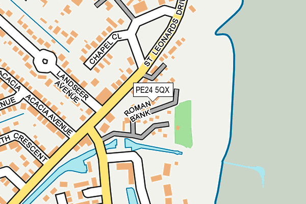PE24 5QX map - OS OpenMap – Local (Ordnance Survey) PE24 5QX map - OS OpenMap – Local (Ordnance Survey)