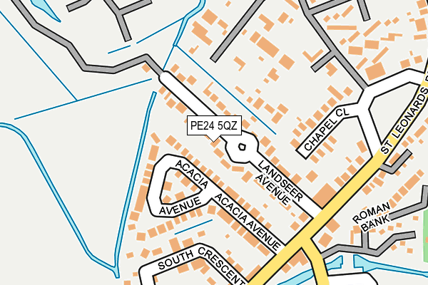 PE24 5QZ map - OS OpenMap – Local (Ordnance Survey) PE24 5QZ map - OS OpenMap – Local (Ordnance Survey)