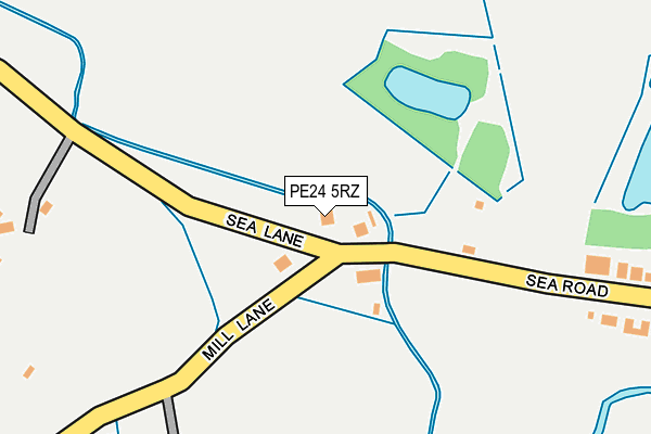 PE24 5RZ map - OS OpenMap – Local (Ordnance Survey) PE24 5RZ map - OS OpenMap – Local (Ordnance Survey)