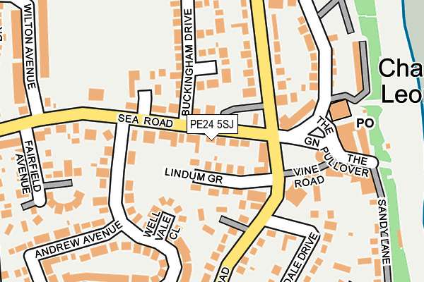 PE24 5SJ map - OS OpenMap – Local (Ordnance Survey) PE24 5SJ map - OS OpenMap – Local (Ordnance Survey)