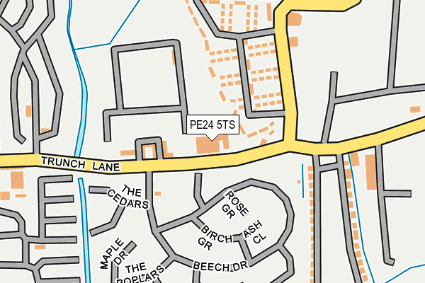 PE24 5TS map - OS OpenMap – Local (Ordnance Survey) PE24 5TS map - OS OpenMap – Local (Ordnance Survey)