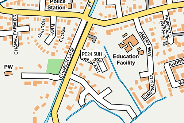 PE24 5UH map - OS OpenMap – Local (Ordnance Survey) PE24 5UH map - OS OpenMap – Local (Ordnance Survey)