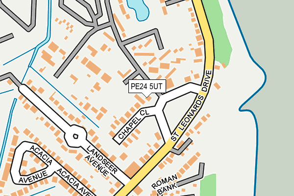 PE24 5UT map - OS OpenMap – Local (Ordnance Survey) PE24 5UT map - OS OpenMap – Local (Ordnance Survey)