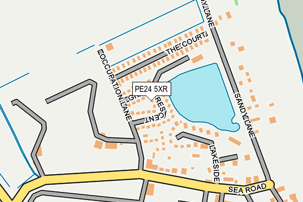 PE24 5XR map - OS OpenMap – Local (Ordnance Survey) PE24 5XR map - OS OpenMap – Local (Ordnance Survey)