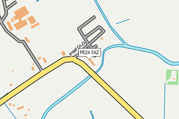 PE24 5XZ map - OS OpenMap – Local (Ordnance Survey) PE24 5XZ map - OS OpenMap – Local (Ordnance Survey)