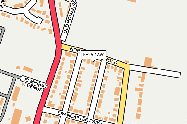 PE25 1AW map - OS OpenMap – Local (Ordnance Survey) PE25 1AW map - OS OpenMap – Local (Ordnance Survey)