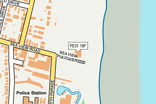 PE25 1BF map - OS OpenMap – Local (Ordnance Survey) PE25 1BF map - OS OpenMap – Local (Ordnance Survey)