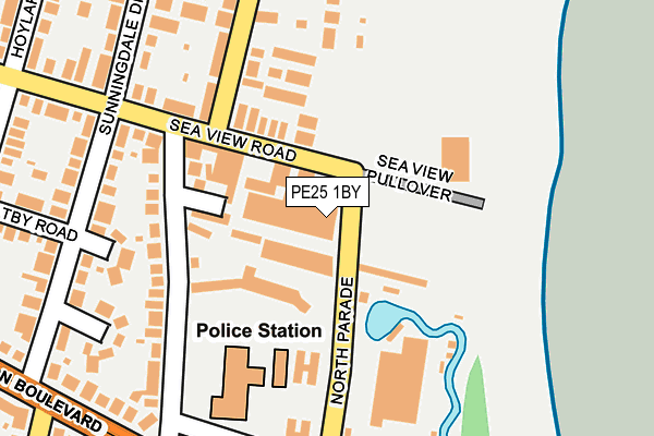 PE25 1BY map - OS OpenMap – Local (Ordnance Survey)