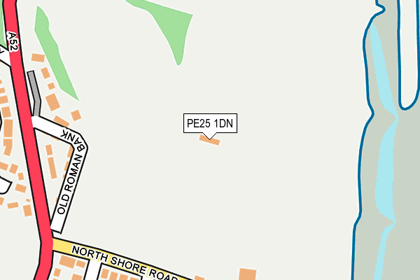 PE25 1DN map - OS OpenMap – Local (Ordnance Survey) PE25 1DN map - OS OpenMap – Local (Ordnance Survey)