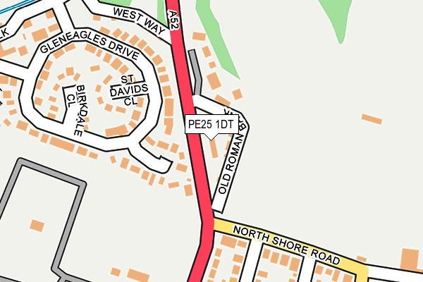 PE25 1DT map - OS OpenMap – Local (Ordnance Survey) PE25 1DT map - OS OpenMap – Local (Ordnance Survey)