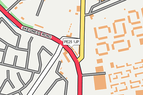 PE25 1JP map - OS OpenMap – Local (Ordnance Survey) PE25 1JP map - OS OpenMap – Local (Ordnance Survey)